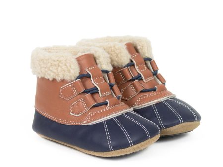 Soft Sole Baby Shoes - Connor Boots Rust Online now