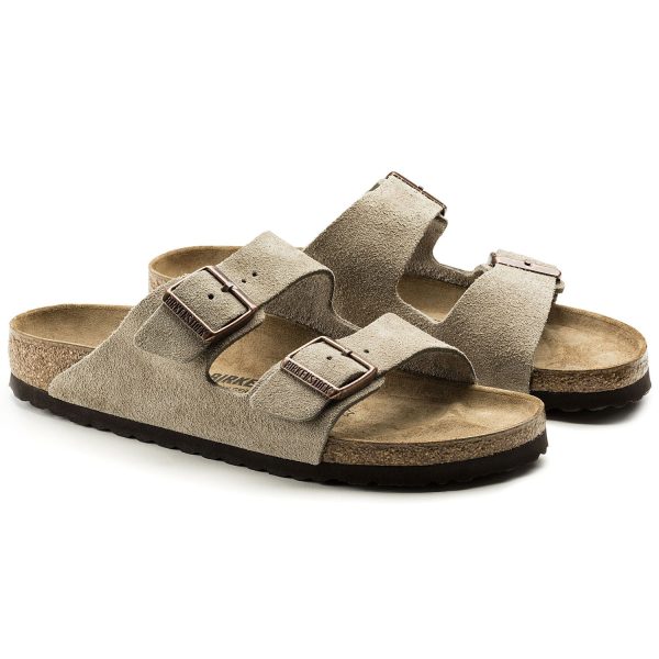 Arizona Adult Suede Sandal - Taupe Sale