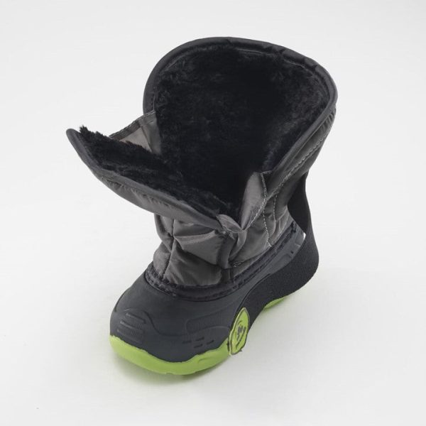 Snowbug5 Toddler Snow Boot - Charcoal Lime For Discount