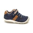 Soft Motion Artie (First Walking) Sneaker - Navy Tan For Sale