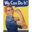 Rosie the Riveter Canvas Print Discount