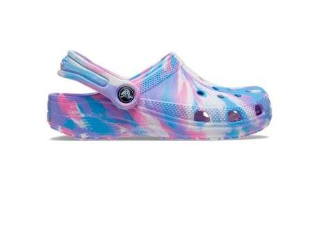 Classic Kids Marbled Clog - White Pink Online