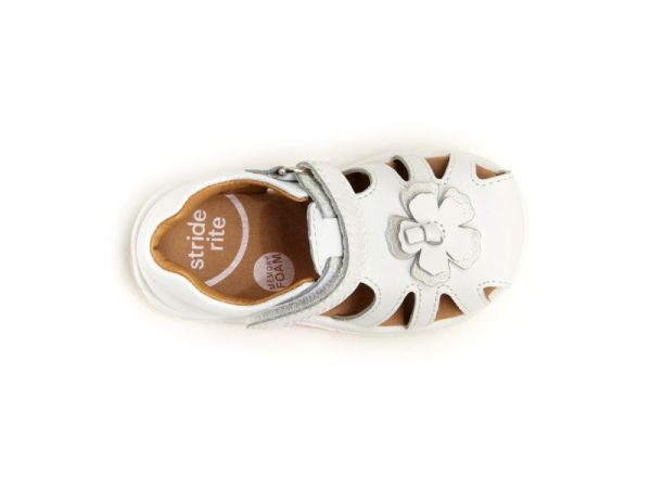 SRTech Eleni Kid s Leather Sandal - White Sale