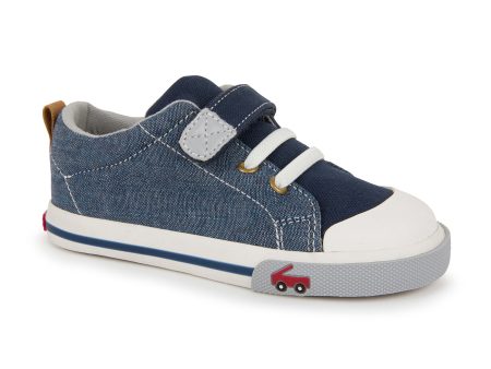 Stevie II Canvas Sneaker - Chambray Blue For Discount