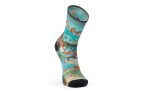 Hike Light Cushion Alpine Trail Print Men s Crew Socks Fashion