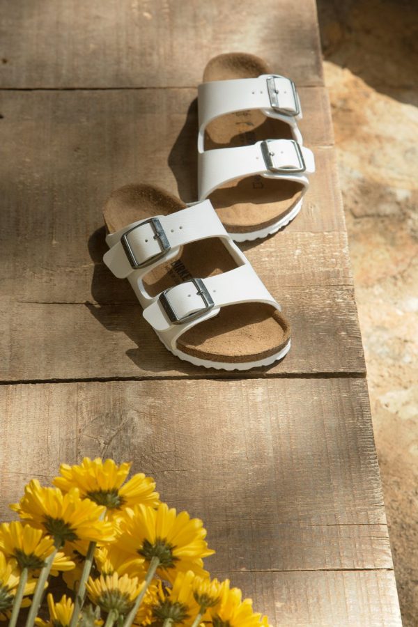 Arizona Kid s BirkoFlor Sandal - White Fashion