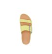 Roaming Buckle Women s Leather Slide Sandal - Sunnyside Yellow Cheap