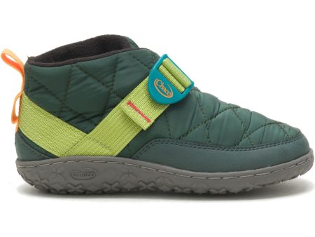 Ramble Puff Kid s Slipper Boot -  Trekking Green Cheap