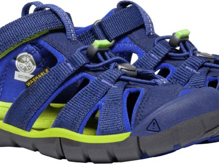 Seacamp II Kids  CNX Active Sandal - Blue Depths Chartreuse Online now