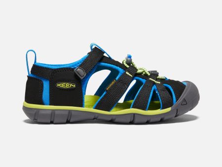 Seacamp II Kids  CNX Active Sandal - Black Brilliant Blue Discount