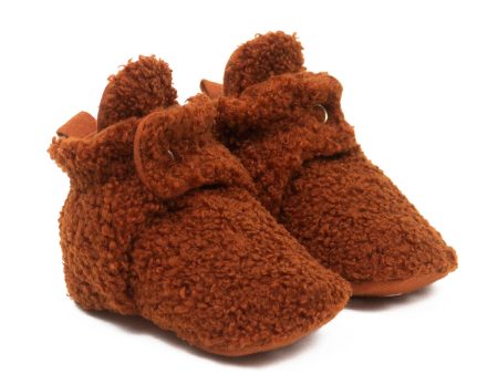 Snap Booties Sherpa - Ginger Cheap