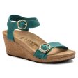 Papillio Soley Women s Leather Sandal - Lake Green Discount