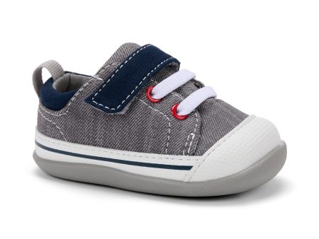 Stevie II (First Walker) Infant Shoe - Gray Denim Online