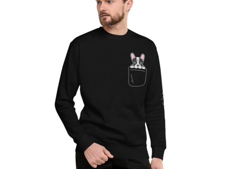 Frenchie Ride Along Fleece Pullover For Sale