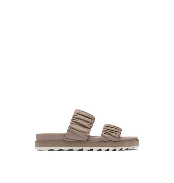 Roaming Women s Two Strap Slide Sandal - Omega Taupe Chalk Discount