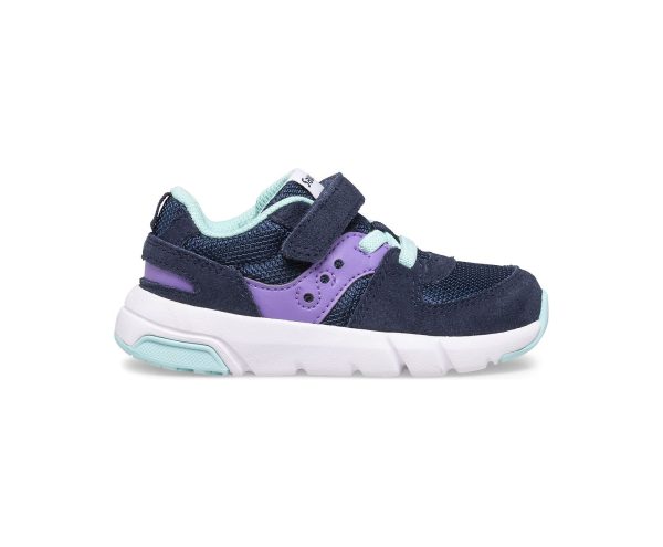 Kid s Jazz Lite 2.0 A C Sneaker - Navy Purple Turq For Discount