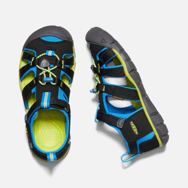 Seacamp II Kids  CNX Active Sandal - Black Brilliant Blue Discount