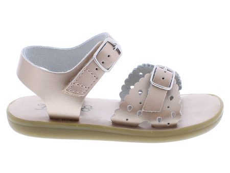 Ariel Casual Kid s Sandal - Rose Gold Leather Cheap