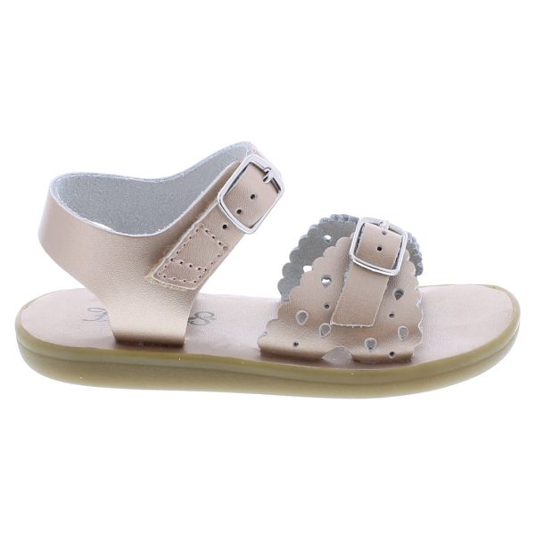 Ariel Casual Kid s Sandal - Rose Gold Leather Cheap