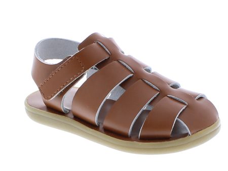 Captain Fisherman Kid s Sandal - Tan Leather Hot on Sale