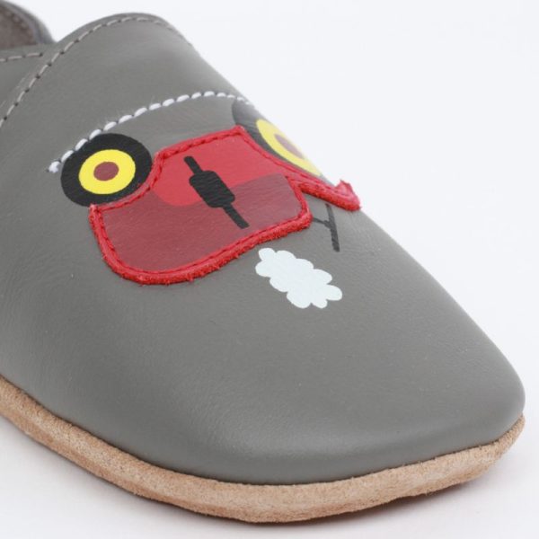 Soft Sole Leather - Grey Tractor Online Hot Sale