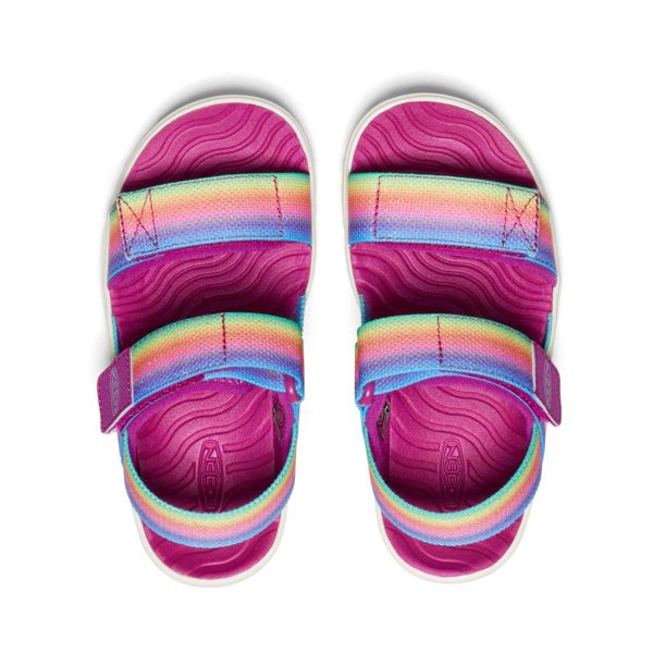 Elle Backstrap Kids  Sandal - Rainbow Festival Fuchsia For Sale