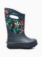 Neo-Classic Kid s Cartoon Flower Boot - Ink Blue Multi Online Hot Sale