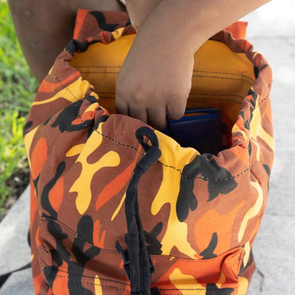 Orange Canvas Daypack on Sale