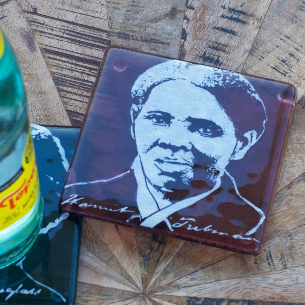 Harriet Tubman Fused Glass Coaster Fashion