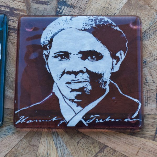 Harriet Tubman Fused Glass Coaster Fashion