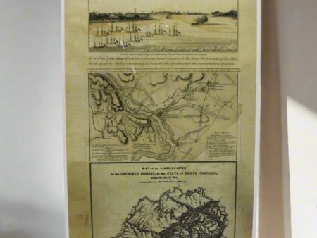 Revolutionary War Era Naval Battle Sketch and Maps Showcase Poster Print For Sale