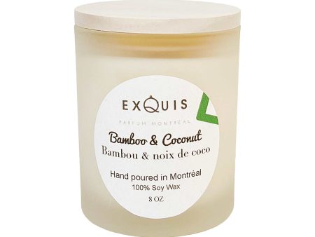 Bamboo & Coconut Candle Hot on Sale