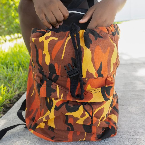 Orange Canvas Daypack on Sale