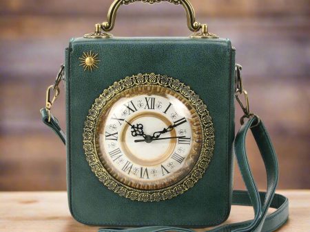 Vintage Clock Rectangle Shoulder Bag Online Sale