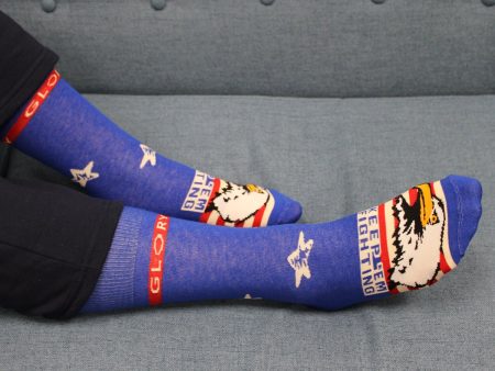 Keep  Em Fighting Glory Eagle Crew Socks Hot on Sale