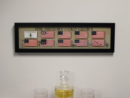 Framed History of the U.S. Flag Hot on Sale